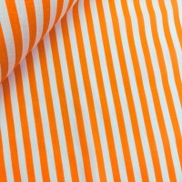 Polycotton Stripes ORANGE