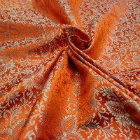 Indian Brocade Design 3 - Orange