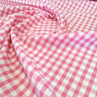 1/4 ''  Polycotton Gingham BABY PINK