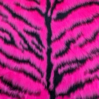 Novelty Fur Pink Tiger Fur