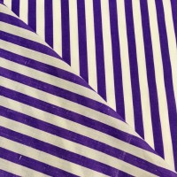 Polycotton Stripes Purple