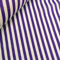 Polycotton Stripes Purple