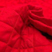 Quilted Polycotton RED