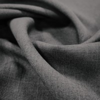 Oxford Melange Crepe - SCHOOL GREY