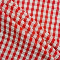 Seersucker Gingham - RED