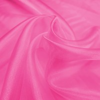 Plain Dyed Organza Shocking Pink