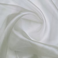 Plain Dyed Organza Silver