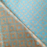 Indian Brocade Design 1 - Sky Blue