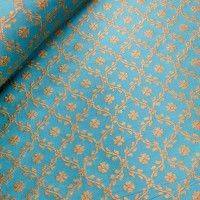 Indian Brocade Design 1 - Sky Blue