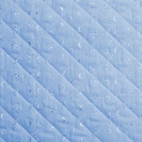 Quilted Broidery Anglaise - SKY BLUE