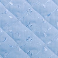 Quilted Broidery Anglaise - SKY BLUE