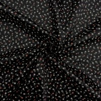 Cotton Sateen - Ditsy Floral Black (PETER HORTON)