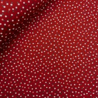 Cotton Sateen -Ditsy Floral Maroon (PETER HORTON)