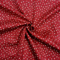 Cotton Sateen -Ditsy Floral Maroon (PETER HORTON)