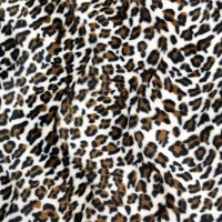 Snow Leopard Polyester Velboa