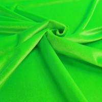 Stretch Velvet - FLUORESCENT GREEN