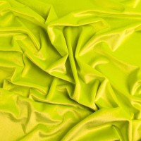 Stretch Velvet - FLUORESCENT YELLOW