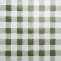 Tablecloth Gingham Vinyl PVC Sage Green