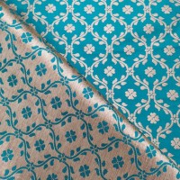 Indian Brocade Design 1 - Teal