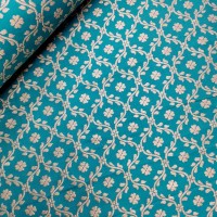 Indian Brocade Design 1 - Teal