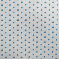 Polycotton 1cm Stars Turquoise