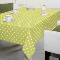 Table Vinyl  - Lime Polkadot