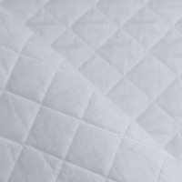 Quilted Polycotton WHITE