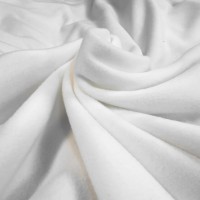 Plain Fleece Fabric  WHITE