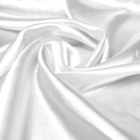 Polyester Satin - White