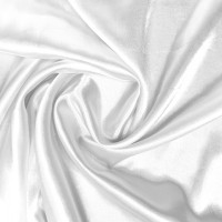 20 metres of Polyester Satin - White