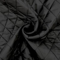 Quilted Polyester BLACK