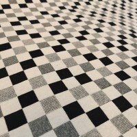 Tapestry Fabric - CHESS MONOCHROME