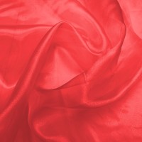 Plain Dyed Organza Red