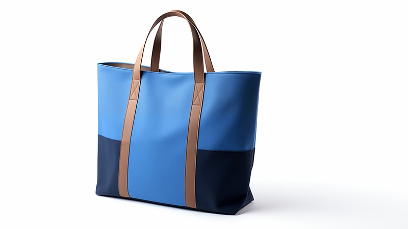 Blue Tote Bag Example