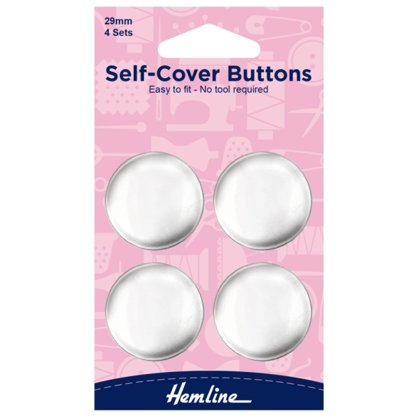 Buttons: Self-Cover: Metal Top: 29mm