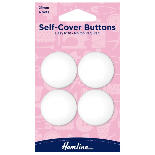 Buttons: Self-Cover: Nylon: 29mm