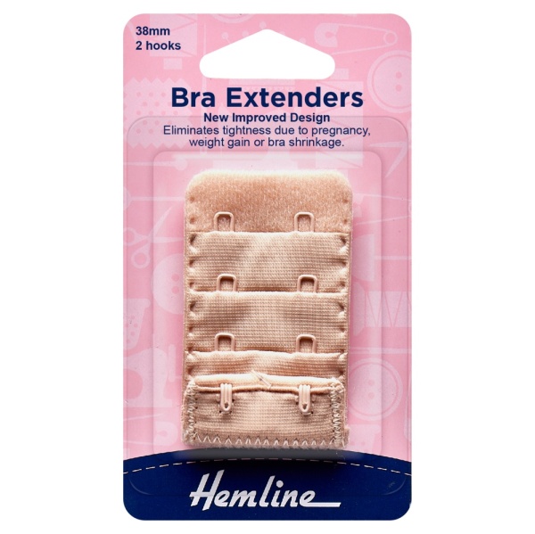 Bra Back Extenders: 38mm: Nude