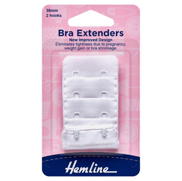 Bra Back Extenders: 38mm: White