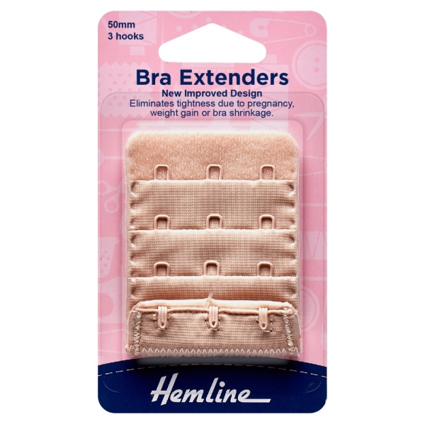 Bra Back Extenders: 50mm: Nude