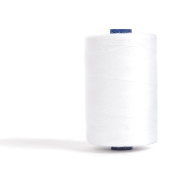 Sewing and Overlocking Thread - White