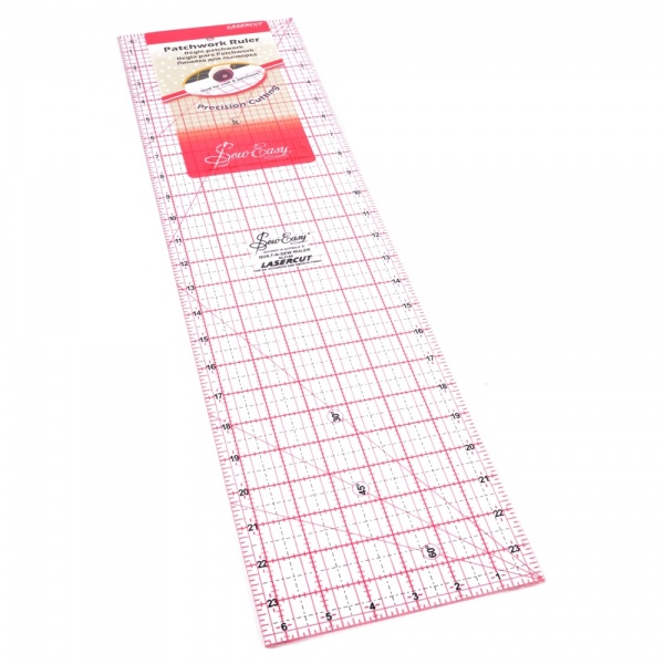 24 inch by 6.5 inch Patchwork Ruler