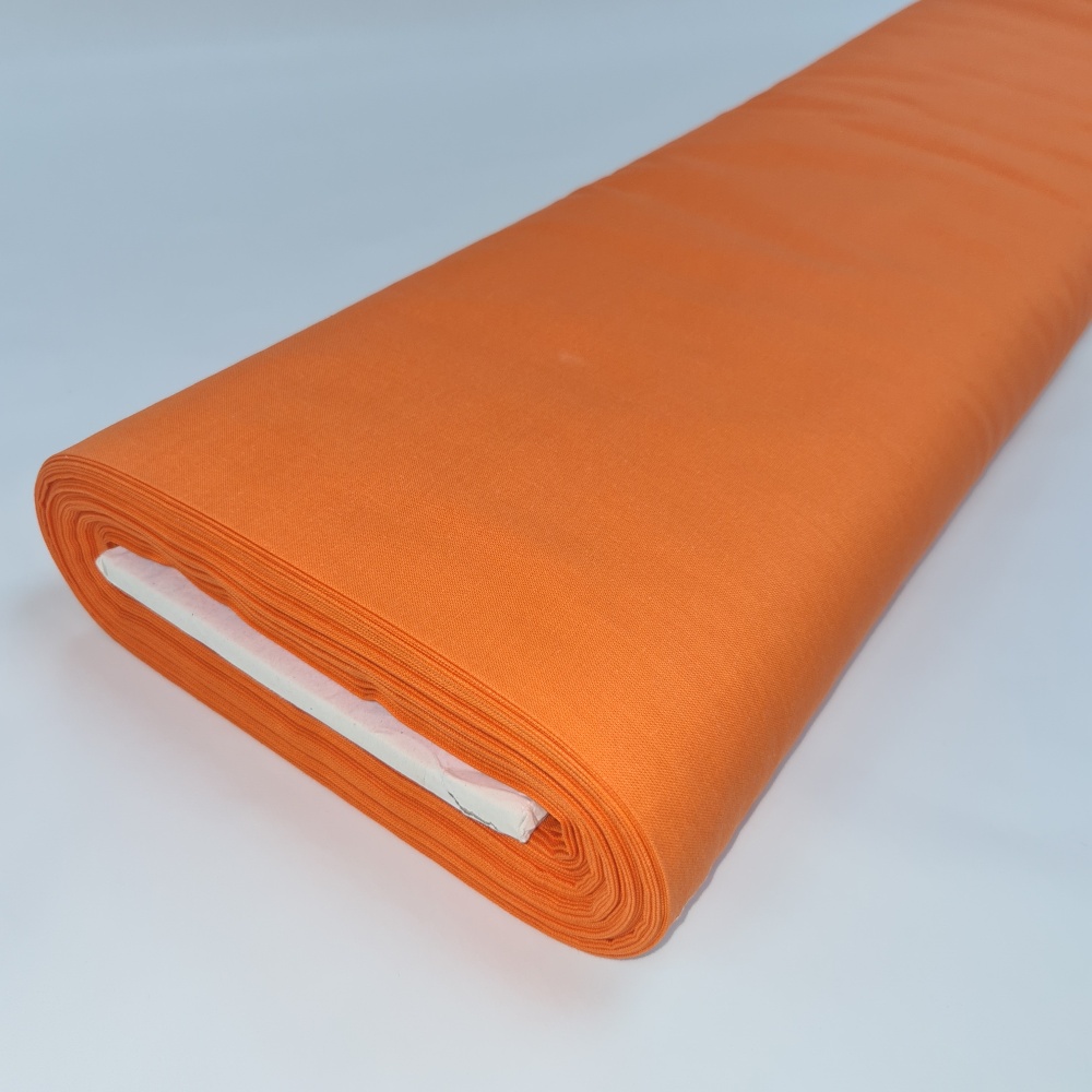 25 Metres of 100% Cotton Fabric Orange Fabric