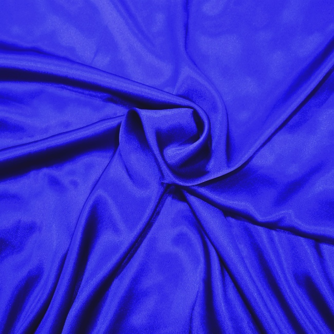 100% Polyester Crepe backed Satin Royal Blue