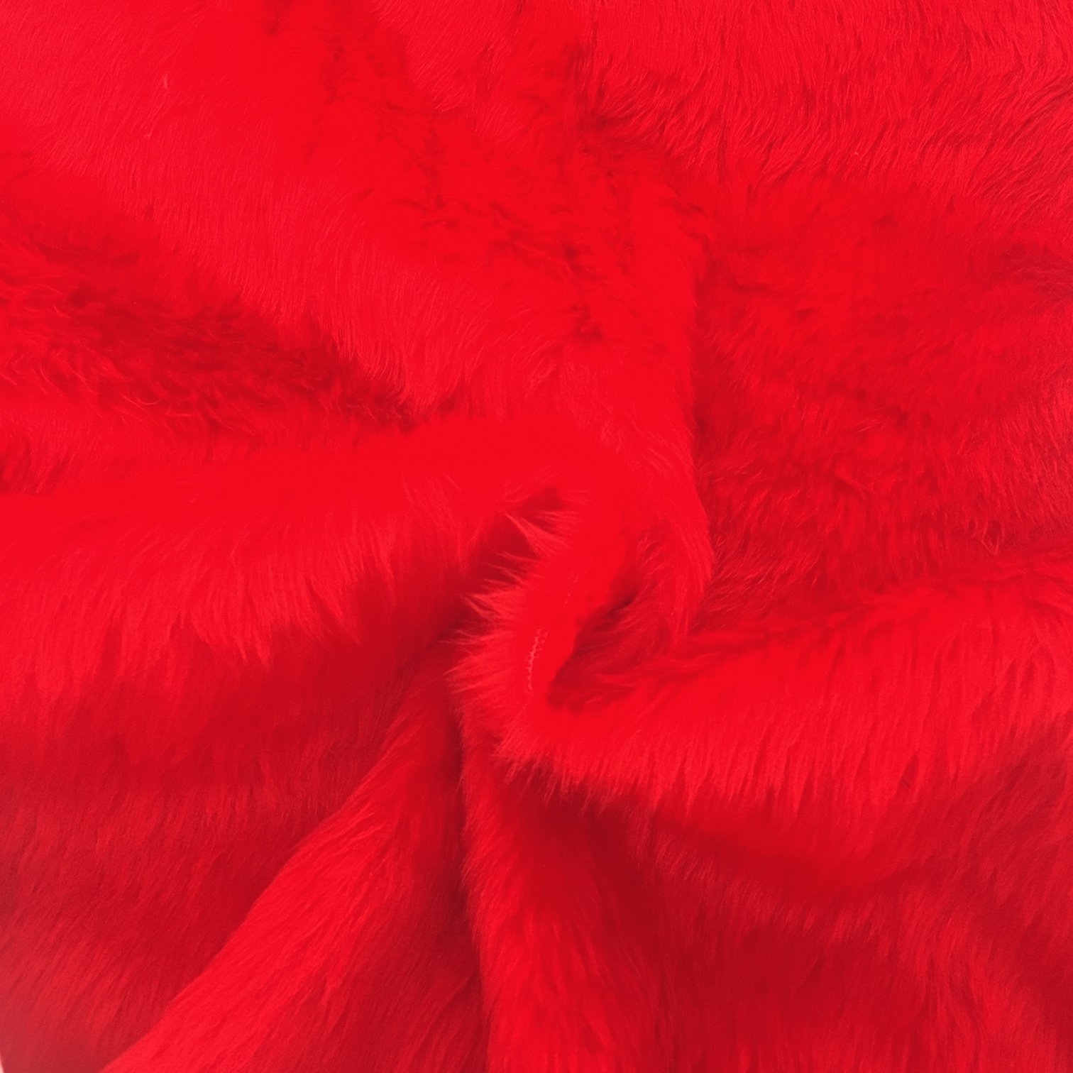 Red Faux Fur Fabric