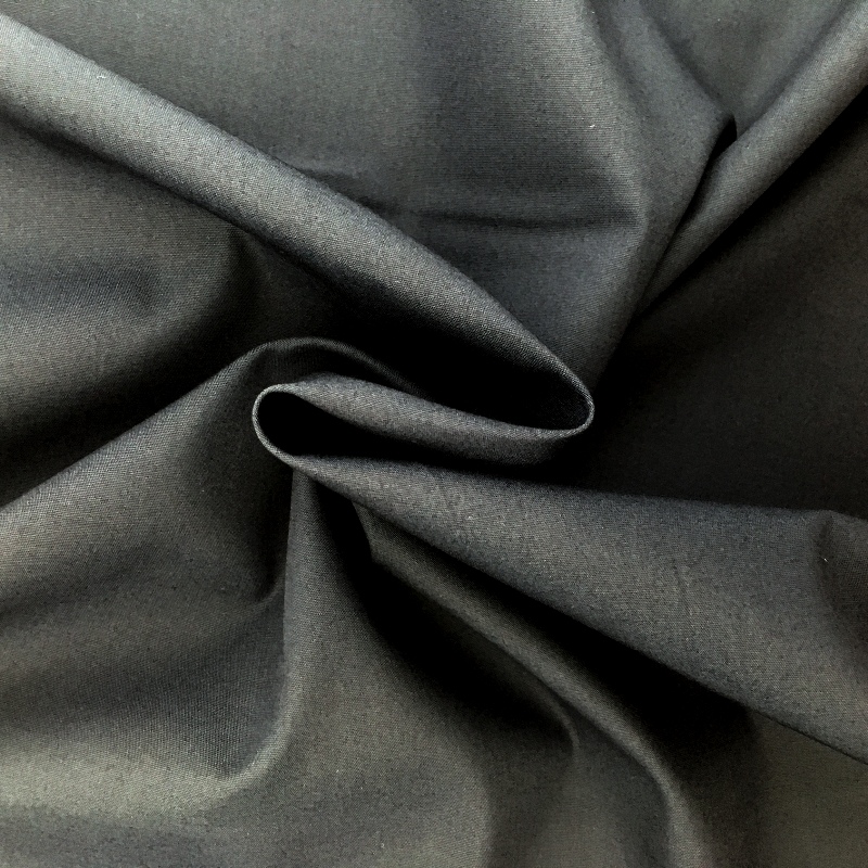 100% Plain Cotton Poplin Fabric - GREY