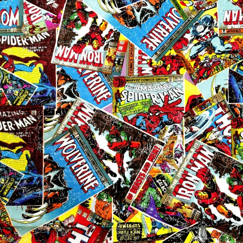 Marvel Comic Book Fabric 100% Cotton Fabric