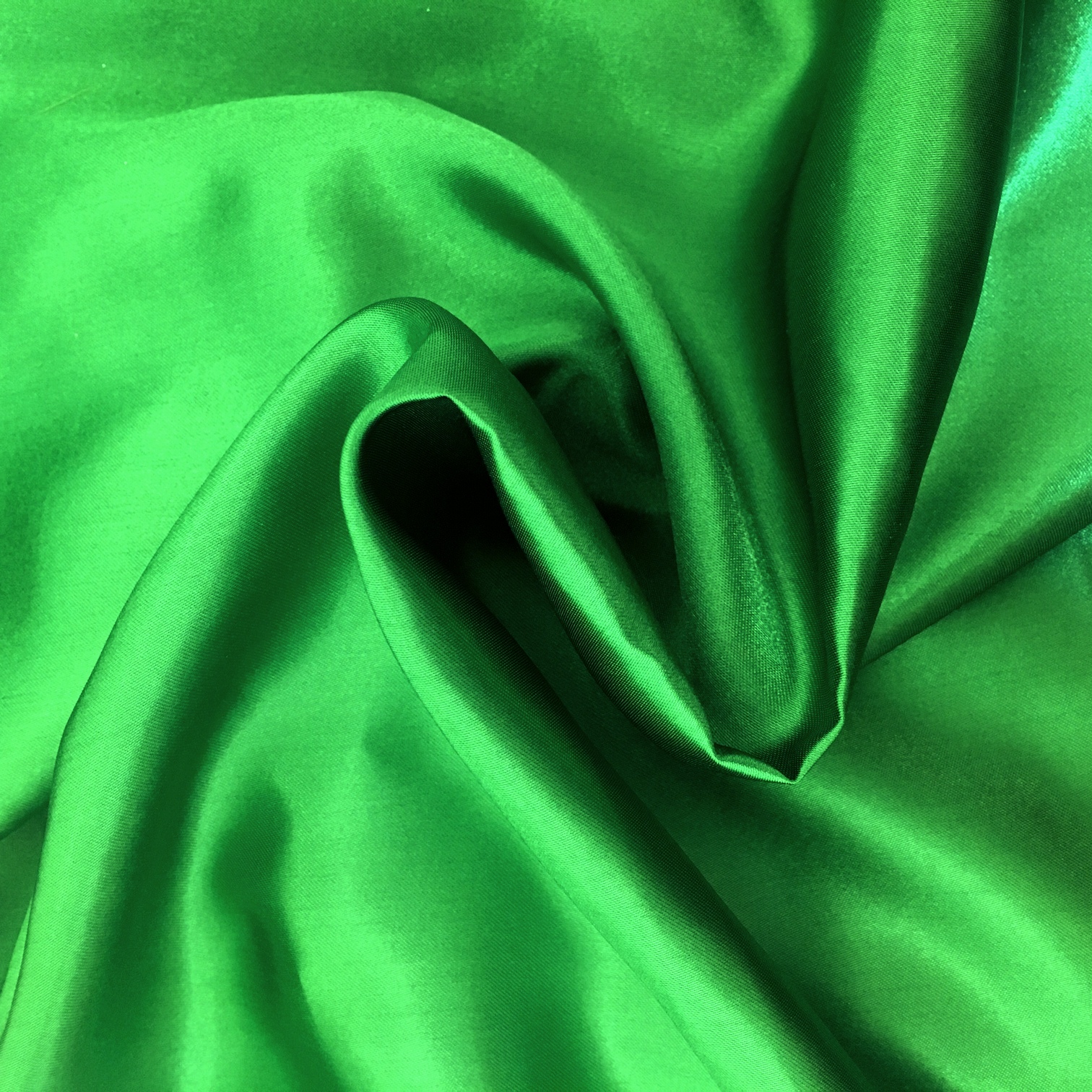 Stretch Satin Dark Green - YES Fabrics