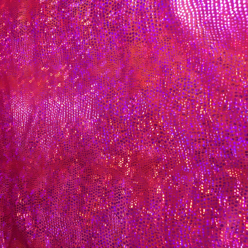 Snakeskin Lycra - CERISE