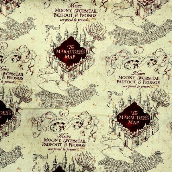 Harry Potter - Marauders Fabric 100% Cotton Fabric